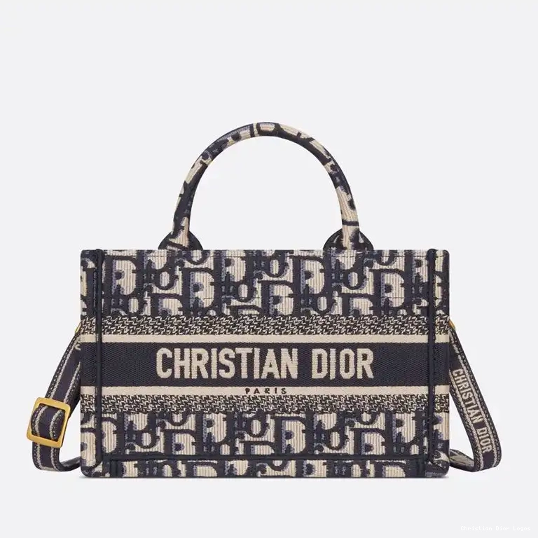 Blue with Mini Oblique Strap Tote Dior Book Motif Canvas 0415 Luxury